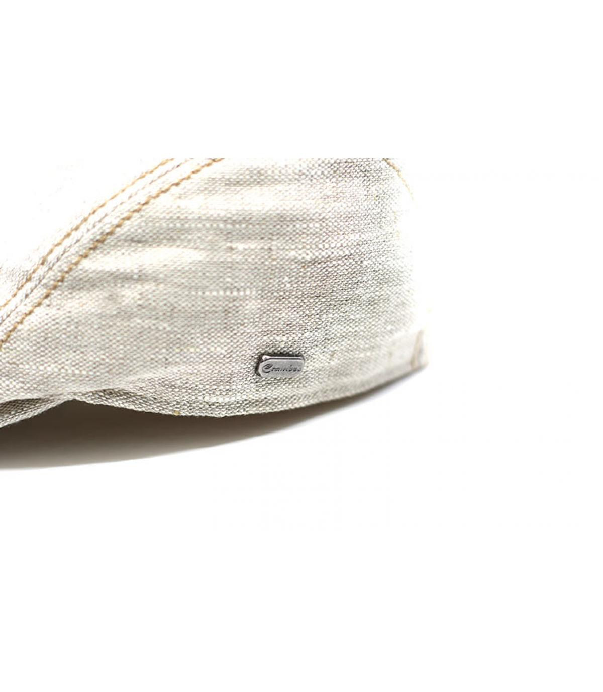 beige flat cap linen